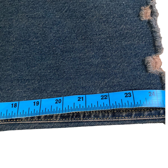 Free people jeans size 28 cropped mid-rise straight leg frayed hem distressed - Picture 14 of 16